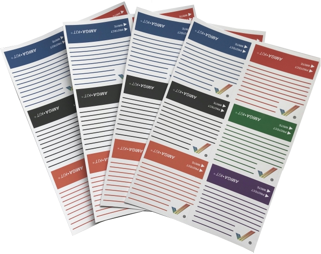 Rainbow Checkmark Disk Labels