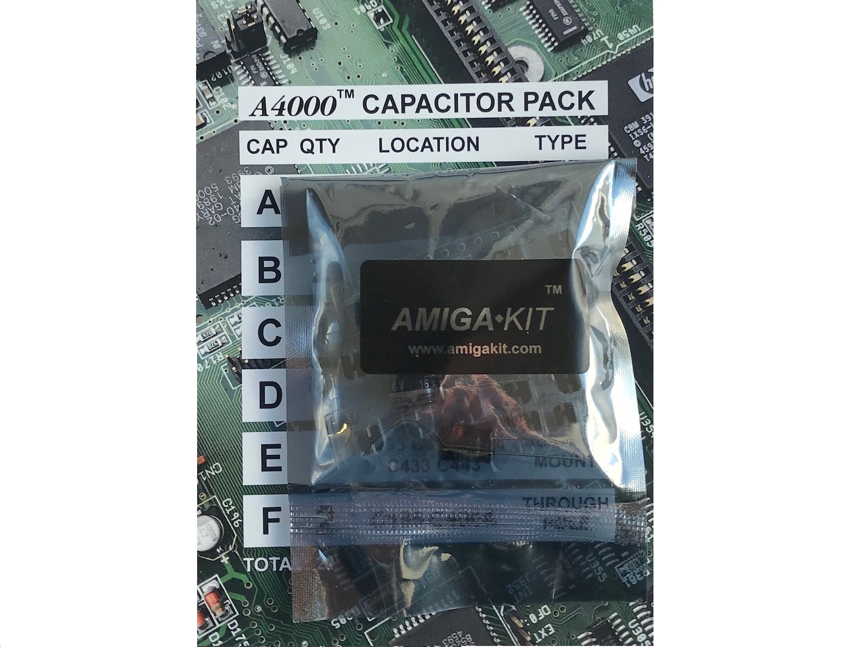 A4000 Capacitor Pack for Professional Recapping