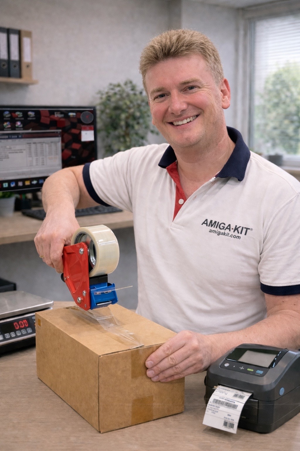 Packing customer orders for dispatch